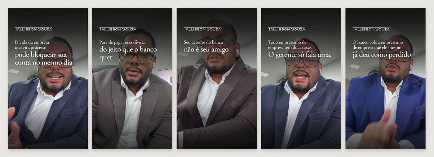 Reels produzidos para o escritório Souza
